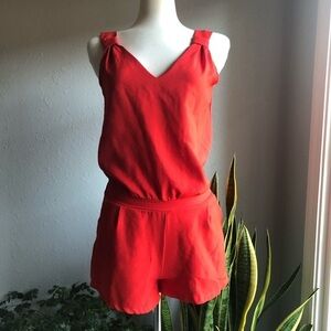 Lenny B. Red Romper